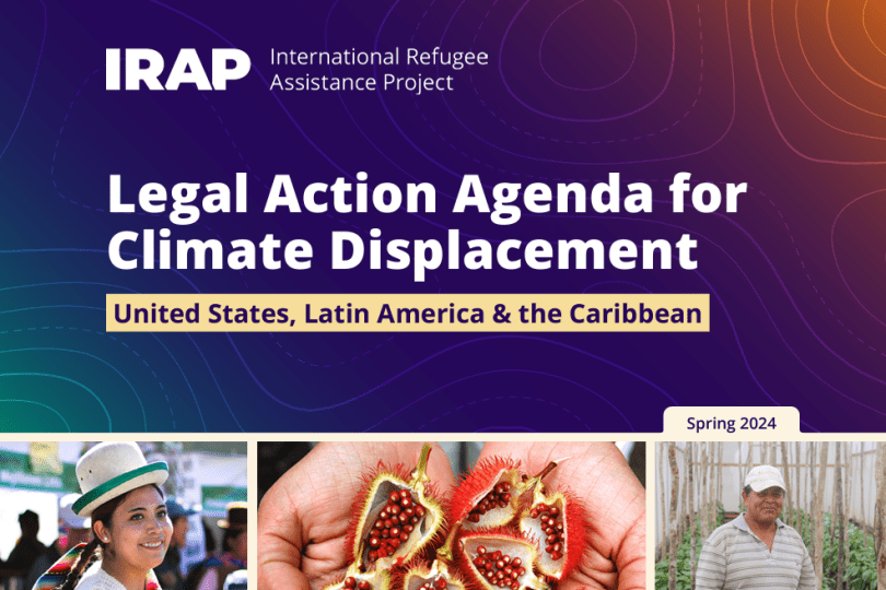 A screenshot of the cover of the Legal Action Agenda