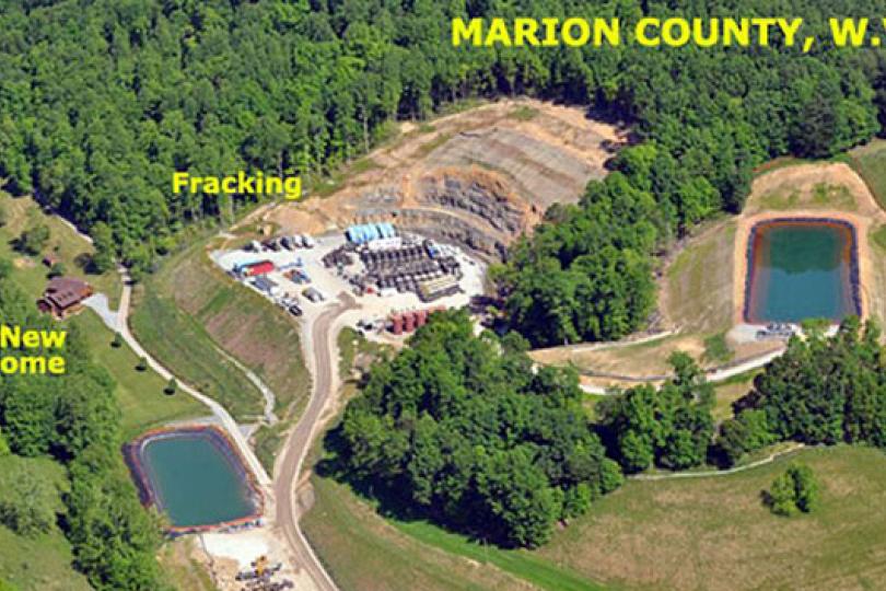 Fracking site in West Virginia