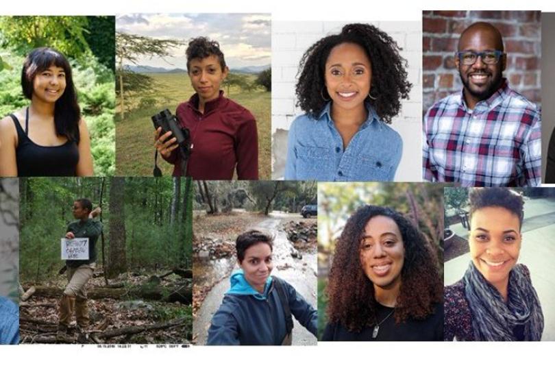 A collage of headshots of Black mammalogists 